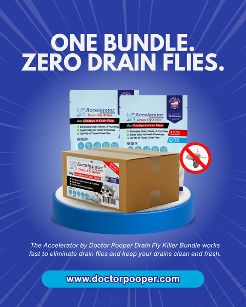 Drain Fly Killer Bundle – Complete Drain & Pipe Treatment – Eliminates Drain Flies & Sewer Flies – Fast-Acting, Septic Safe & Made in USA