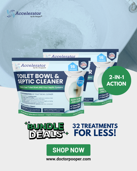 Accelerator by Dr. Pooper – Toilet Bowl & Septic Cleaner 2-Pack