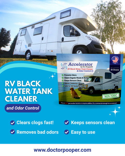 RV Black Water Tank Cleaner by Dr. Pooper, Clears Sludge, Waste, and Odors from RV Tanks -- 30 Treatments