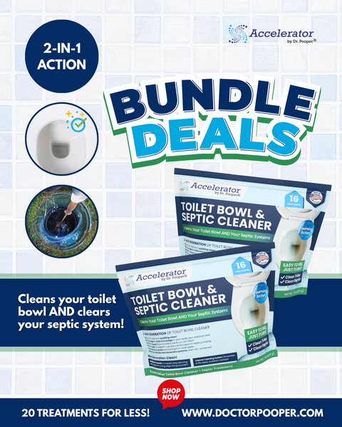 Accelerator by Dr. Pooper – Toilet Bowl & Septic Cleaner 2-Pack