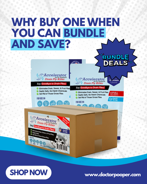 Drain Fly Killer Bundle – Complete Drain & Pipe Treatment – Eliminates Drain Flies & Sewer Flies – Fast-Acting, Septic Safe & Made in USA