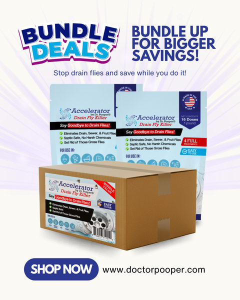 Drain Fly Killer Bundle – Complete Drain & Pipe Treatment – Eliminates Drain Flies & Sewer Flies – Fast-Acting, Septic Safe & Made in USA