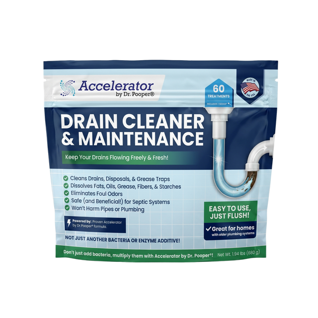 Dr. Pooper Drain Cleaner & Maintenance Powder – Septic-Safe