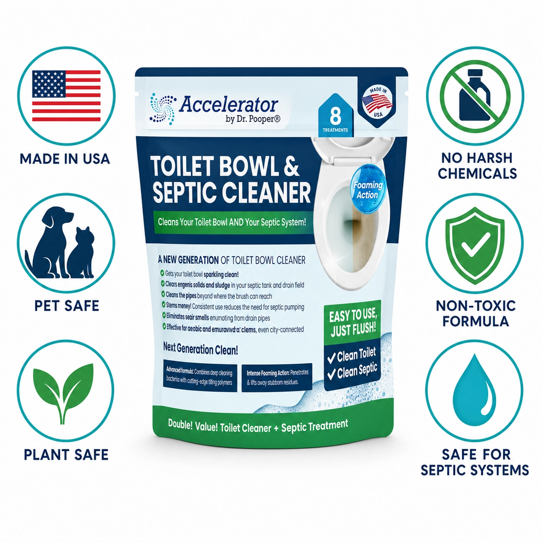 Features of Toilet Bowl & Septic Cleaner