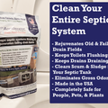 Drain Field Cleaner by Dr. Pooper cleans the entire septic system from the tank through the drain field
