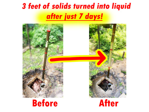 Big results in as little as 7 days. Odors are usually greatly reduced the same day. 