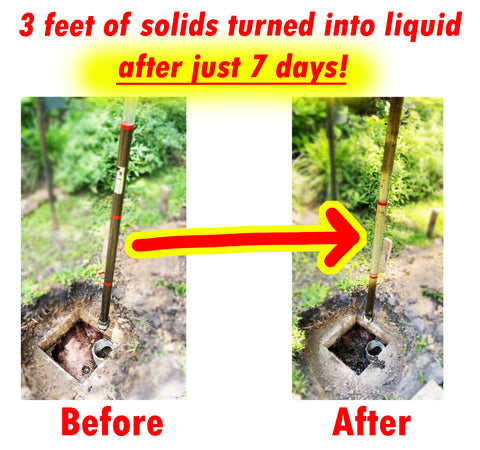Accelerator by Dr. Pooper®️ turns organic solids in harmless liquids and gases