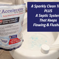The 2-in-1 Toilet Bowl & Septic Cleaner from Dr. Pooper gets your toilet clean AND your septic tank clean