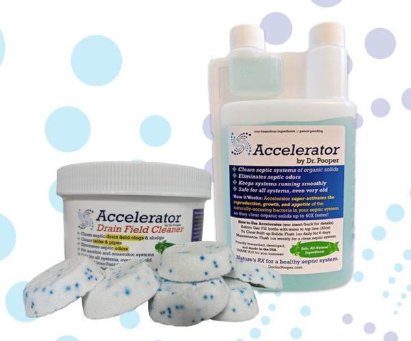Accelerator by Dr. Pooper Drain FIeld Cleaner and Septic System Treatment